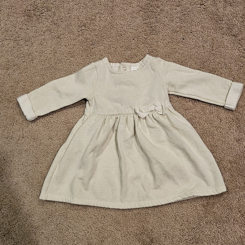 Carter's Girls Cream winter dress.